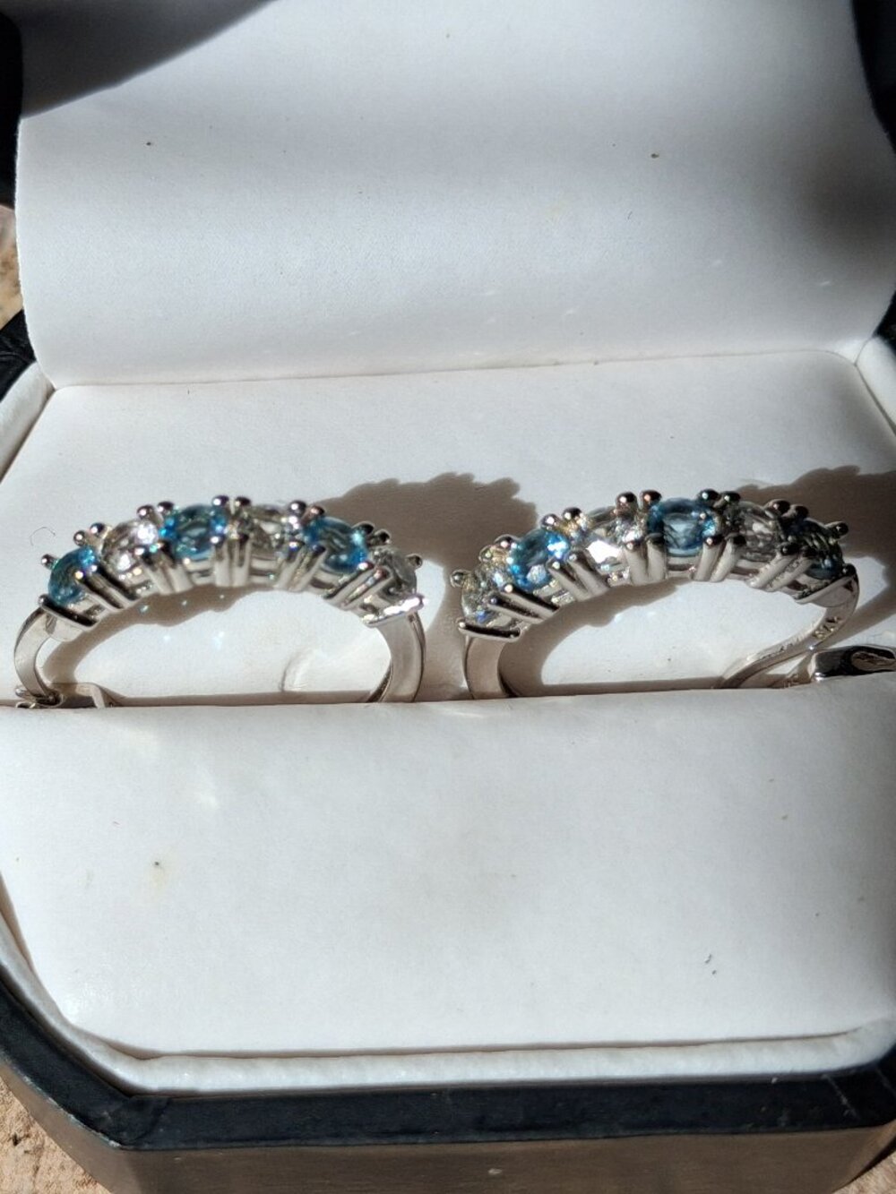 Diamond Sapphire Earrings